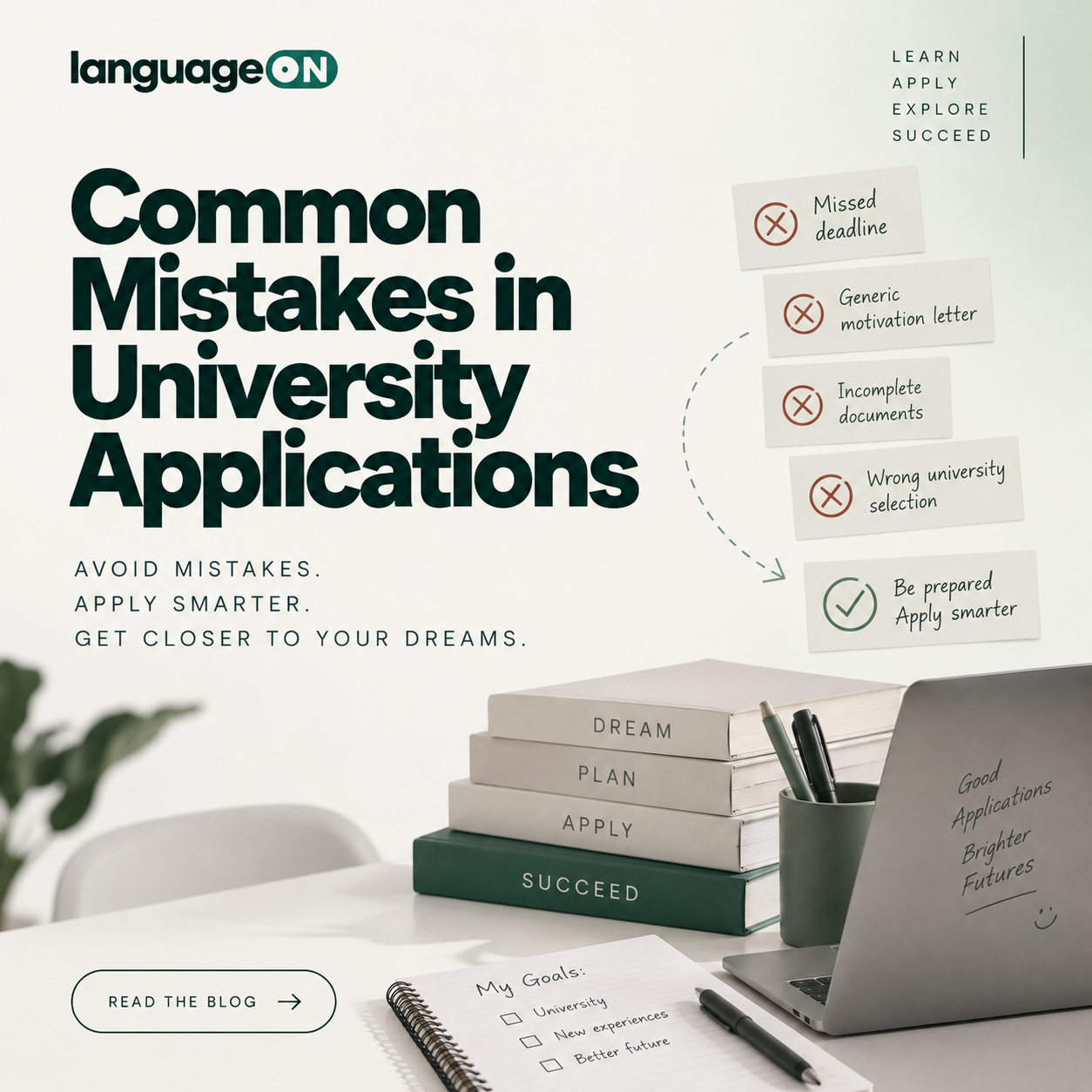 Common Mistakes in University Applications