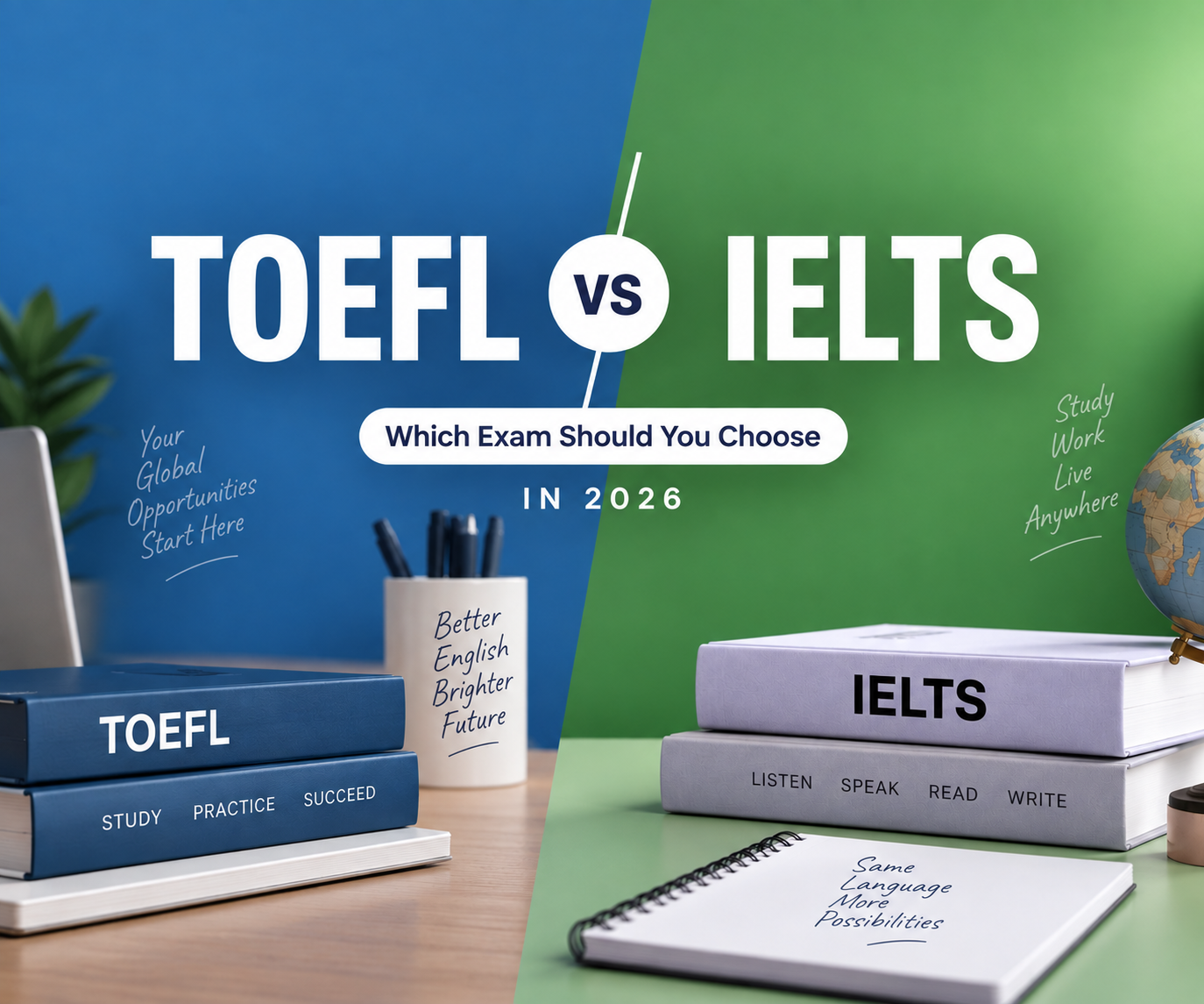 TOEFL vs IELTS: Which Exam Should You Choose in 2026? | LanguageOn